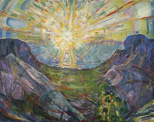 Le soleil, par Edvard Munch