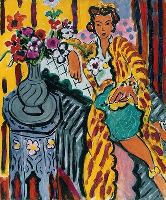 Odalisque avec anémones, par Henri Matisse