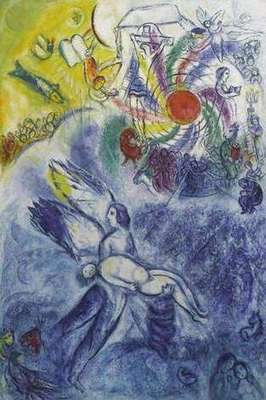 La création de l'homme, par Marc Chagall