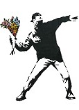 Banksy : Le lanceur de fleurs